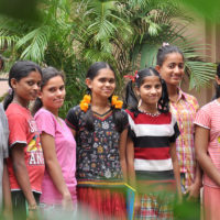 a group of girls