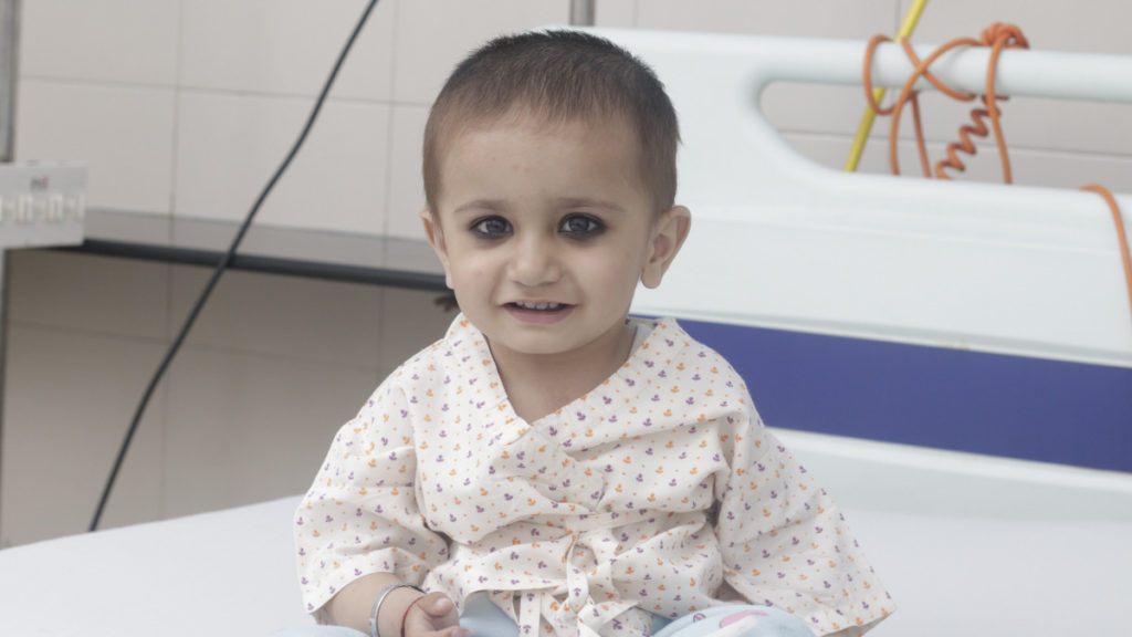 Image of Shivansh Thakur who underwent an open-heart surgery