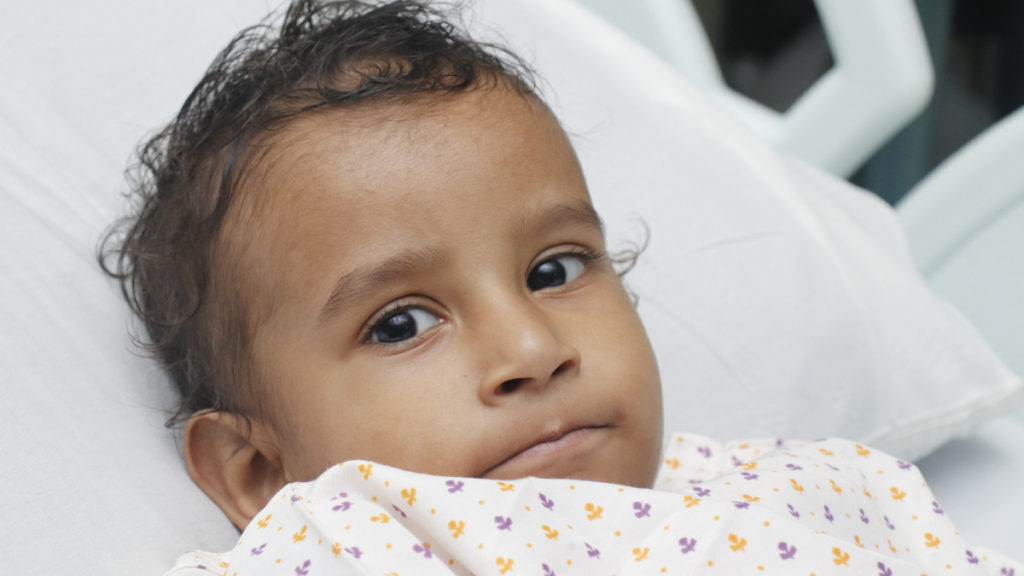 Riyansh is on his way to recover after an open-heart surgery.