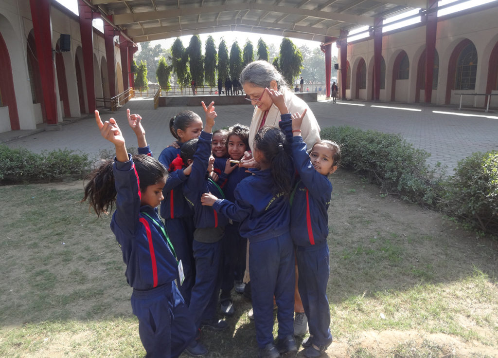 Neelam Jolly with students of VISHWAS 2 - Children with disabilities