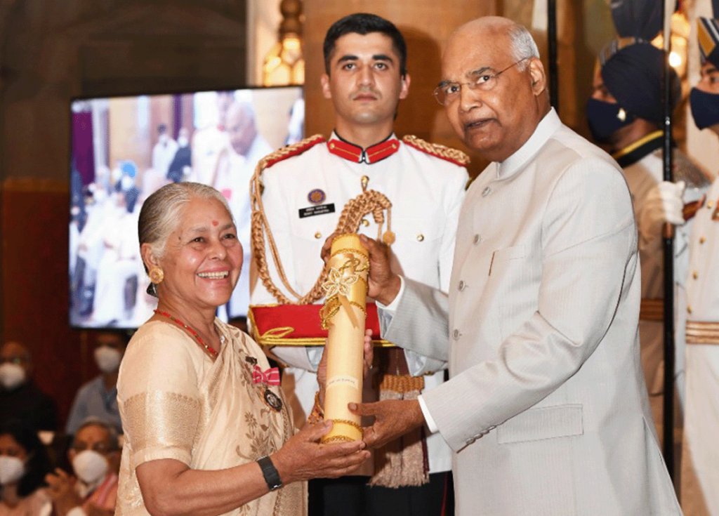 Madhuri Barthwal was conferred with a Padma Shri for her contribution to Garhwal folk