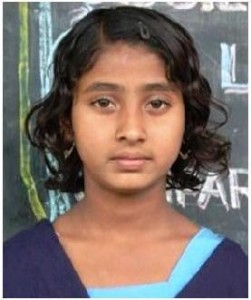 Savitri, girl supported by SAMPARC