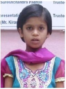 Divya, girl supported by SAMPARC