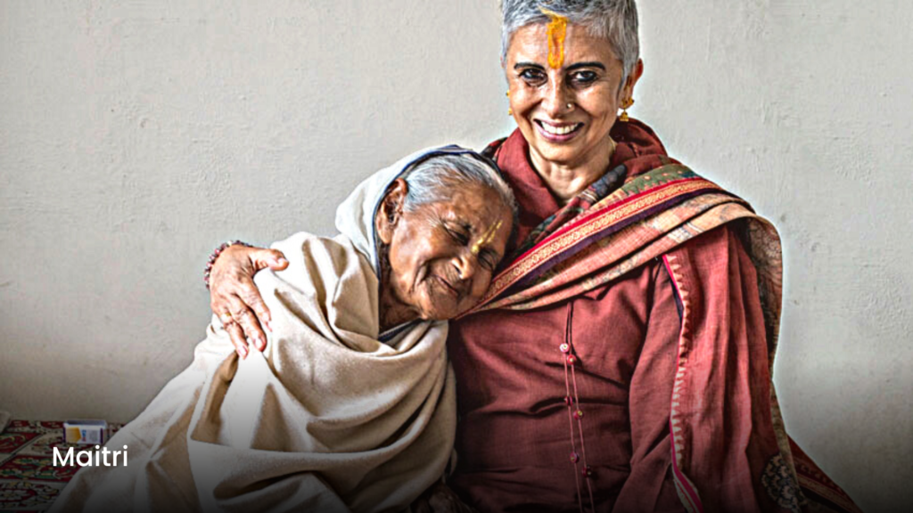 Maitri led by Winnie Singh has been providing shelter to abandoned elderly widows in Vrindavan