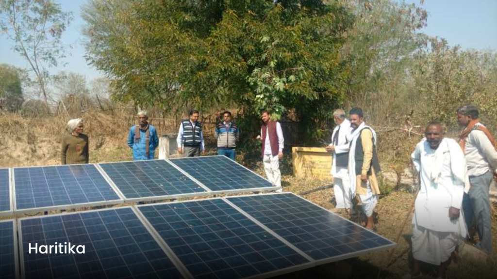 Haritika as part of its efforts to combat change believes in solar energy and watershed management