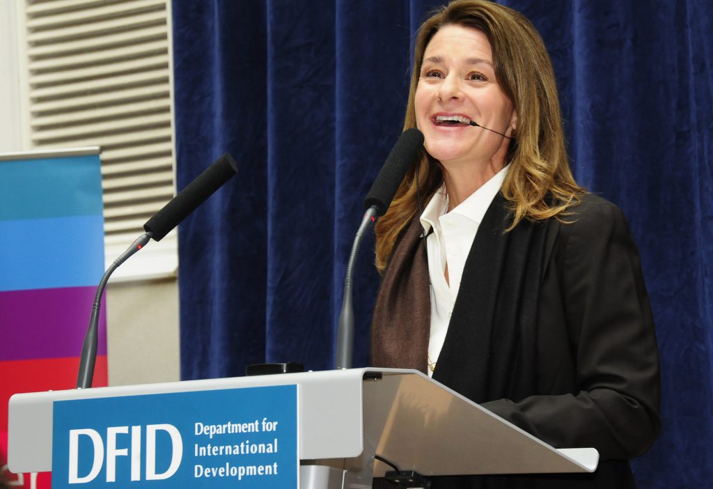 Melinda Gates, a visionary philanthropist, dedicated to empowering women and communities around the world through her transformative initiatives