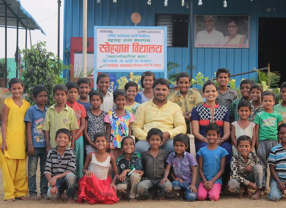 Ajit Foundation's founders and children