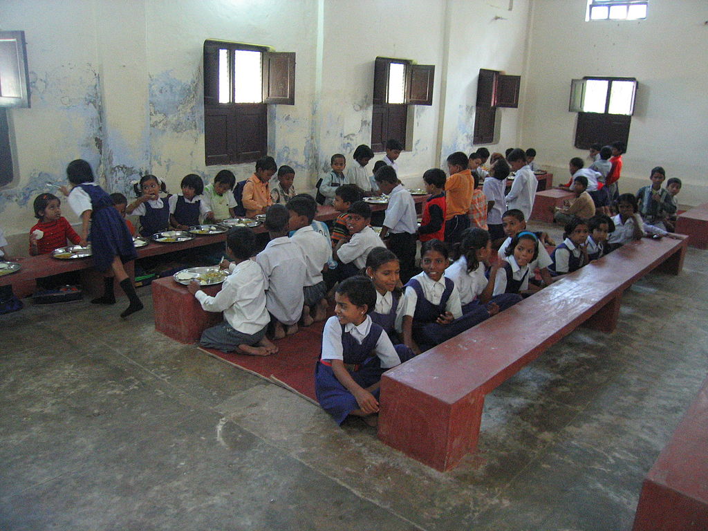 an Indian classroom with children