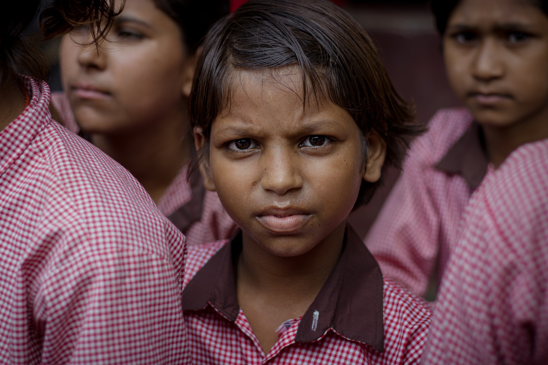girl school children in India