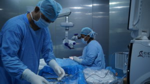 two doctors in a surgical theater