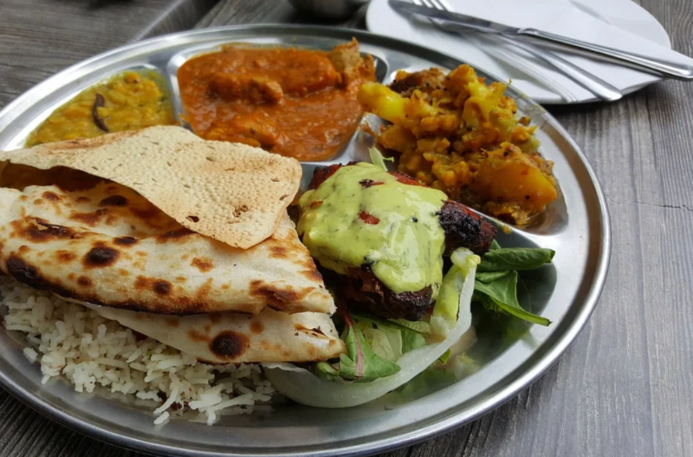 an Indian meal