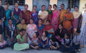 a group of women from Sayodhya NGO