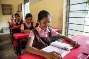 girls in a classroom 