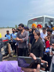 Sonu Sood during Punjab floods