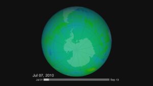 Snapshot of the Antarctic ozone hole
