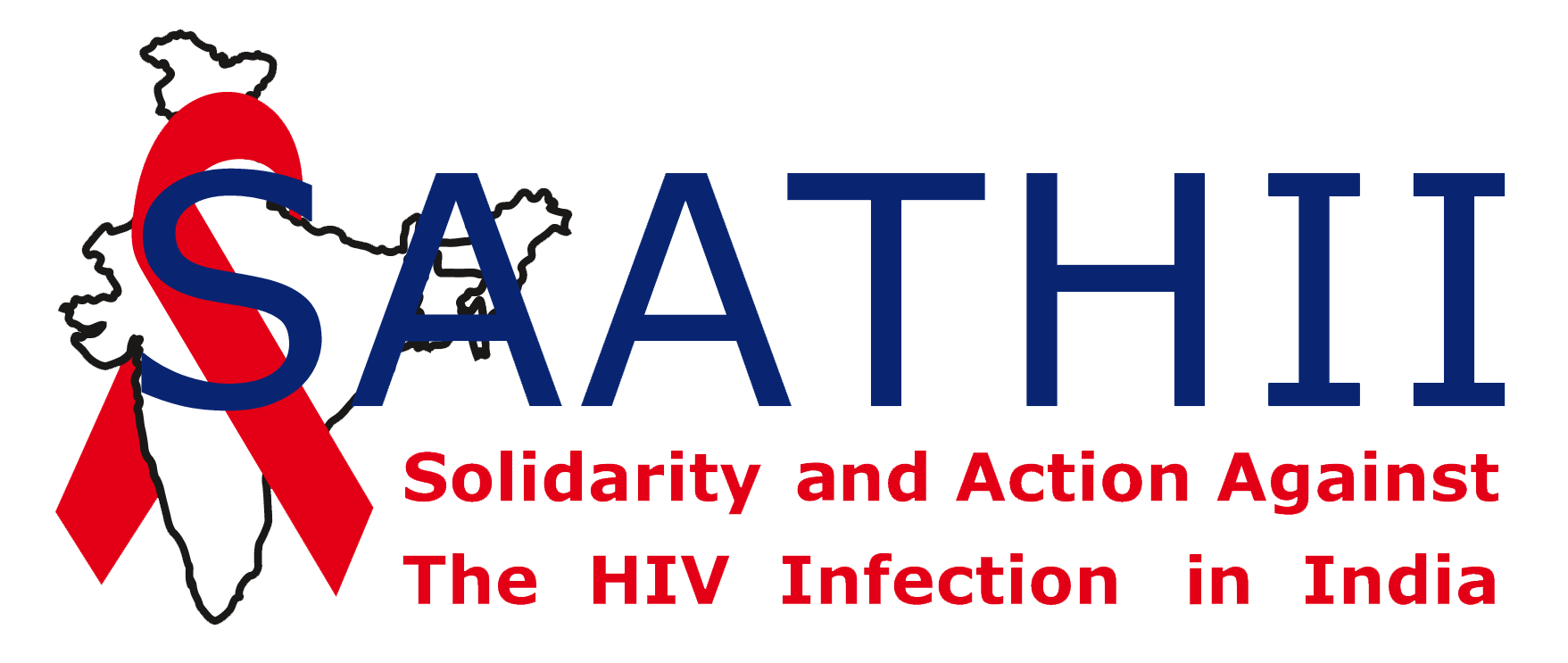 SAATHII (Solidarity and Action Against the HIV infection in India) Logo